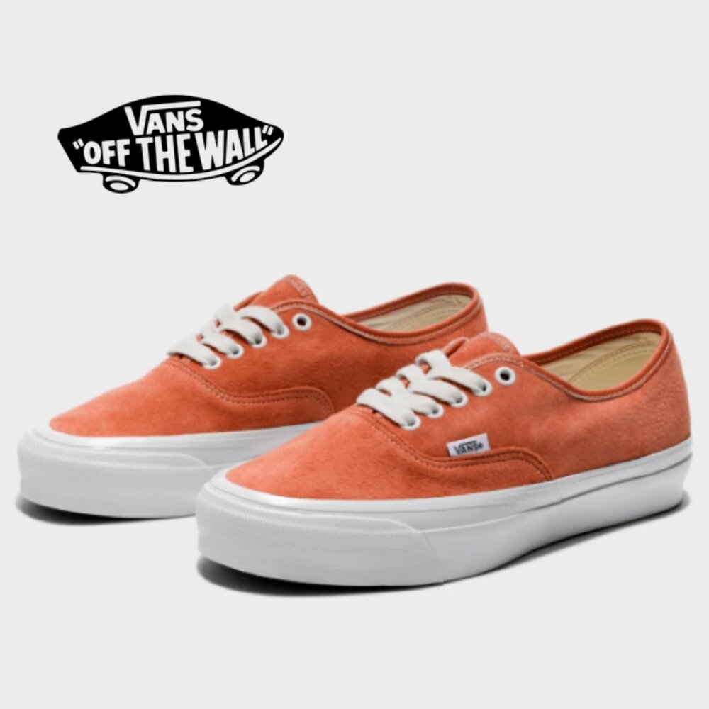 VANS Elevated Suede Premium Authentic 44 Shoe Sneakers Amber Orange Mens 13